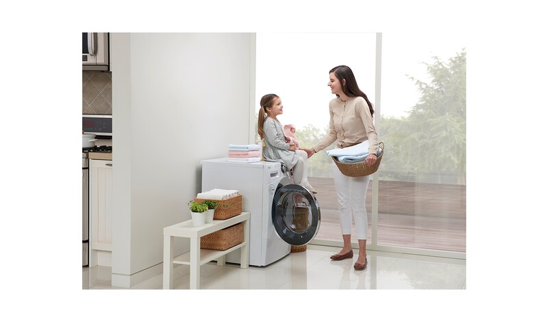 LG 8kg, Front Loading - 6Motion DD Motor, FM1281D6