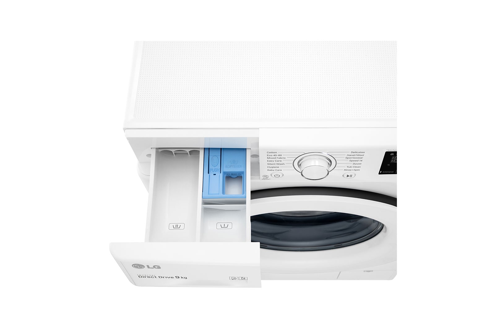 LG Mesin Cuci LG 9kg, Front Loading AI DD™ dengan Steam™, Smart Diagnosis™ - Putih, FV1209S5W