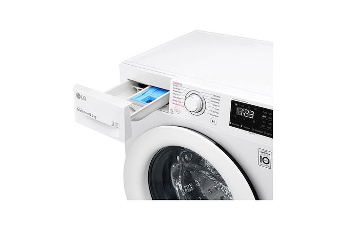 LG 8.5kg Front Loading Mesin Cuci AI DD™, FV1285S5WS
