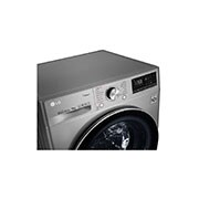 LG Mesin Cuci LG 9kg, Front Loading AI DD™ dengan TurboWash™ dan Steam, ThinQ™ dengan WiFi - Metalik, FV1409D3V