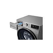 LG Mesin Cuci LG 9kg, Front Loading AI DD™ dengan TurboWash™ dan Steam, ThinQ™ dengan WiFi - Metalik, FV1409D3V