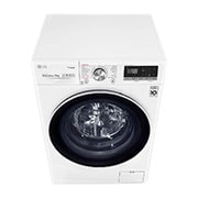LG Mesin Cuci LG 9kg, Front Loading AI DD™ dengan TurboWash™ & Steam+™, ThinQ™ dengan WiFi - Putih, FV1409S3W
