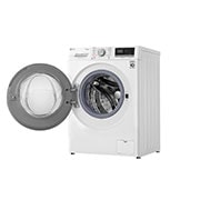 LG Mesin Cuci LG 9kg, Front Loading AI DD™ dengan Steam+™ dan lifter stainless steel, ThinQ™ dengan WiFi - Putih, FV1409S4W