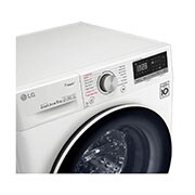 LG Mesin Cuci LG 9kg, Front Loading AI DD™ dengan Steam+™ dan lifter stainless steel, ThinQ™ dengan WiFi - Putih, FV1409S4W