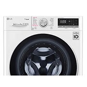 LG Mesin Cuci LG 9kg, Front Loading AI DD™ dengan Steam+™ dan lifter stainless steel, ThinQ™ dengan WiFi - Putih, FV1409S4W
