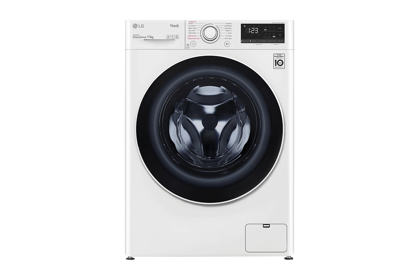 LG Mesin Cuci LG 11kg, Front Loading AI DD™ dengan Steam™ - Putih, FV1411S5WN