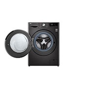 LG Mesin Cuci LG 10.5kg, Front Loading AI DD™ dengan TurboWash™ 360, ThinQ™ dengan WiFi - Premium Black Steel, FV1450H1B