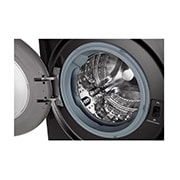 LG Mesin Cuci LG 10.5kg, Front Loading AI DD™ dengan TurboWash™ 360, ThinQ™ dengan WiFi - Premium Black Steel, FV1450H1B