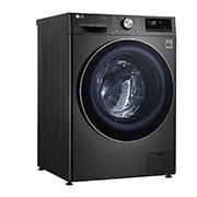 LG Mesin Cuci LG 10.5kg, Front Loading AI DD™ dengan Steam+™ dan TurboWash 360™, ThinQ™ dengan WiFi - Hitam Metalik, FV1450S1B