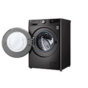 LG Mesin Cuci LG 10.5kg, Front Loading AI DD™ dengan Steam+™ dan TurboWash 360™, ThinQ™ dengan WiFi - Hitam Metalik, FV1450S1B