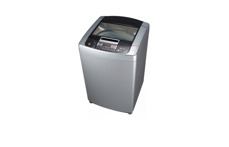 Mesin cuci top loading dengan teknologi Detergent Free menghilangkan sisa deterjen sampai 99.99% LG WF-S16D6 tampak depan