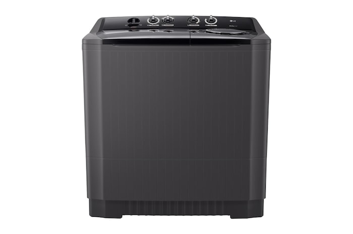 LG 10kg Mesin Cuci LG 2 Tabung dengan 3 Program Pencucian dan Lapisan Anti Tikus - Hitam, P1000RTM