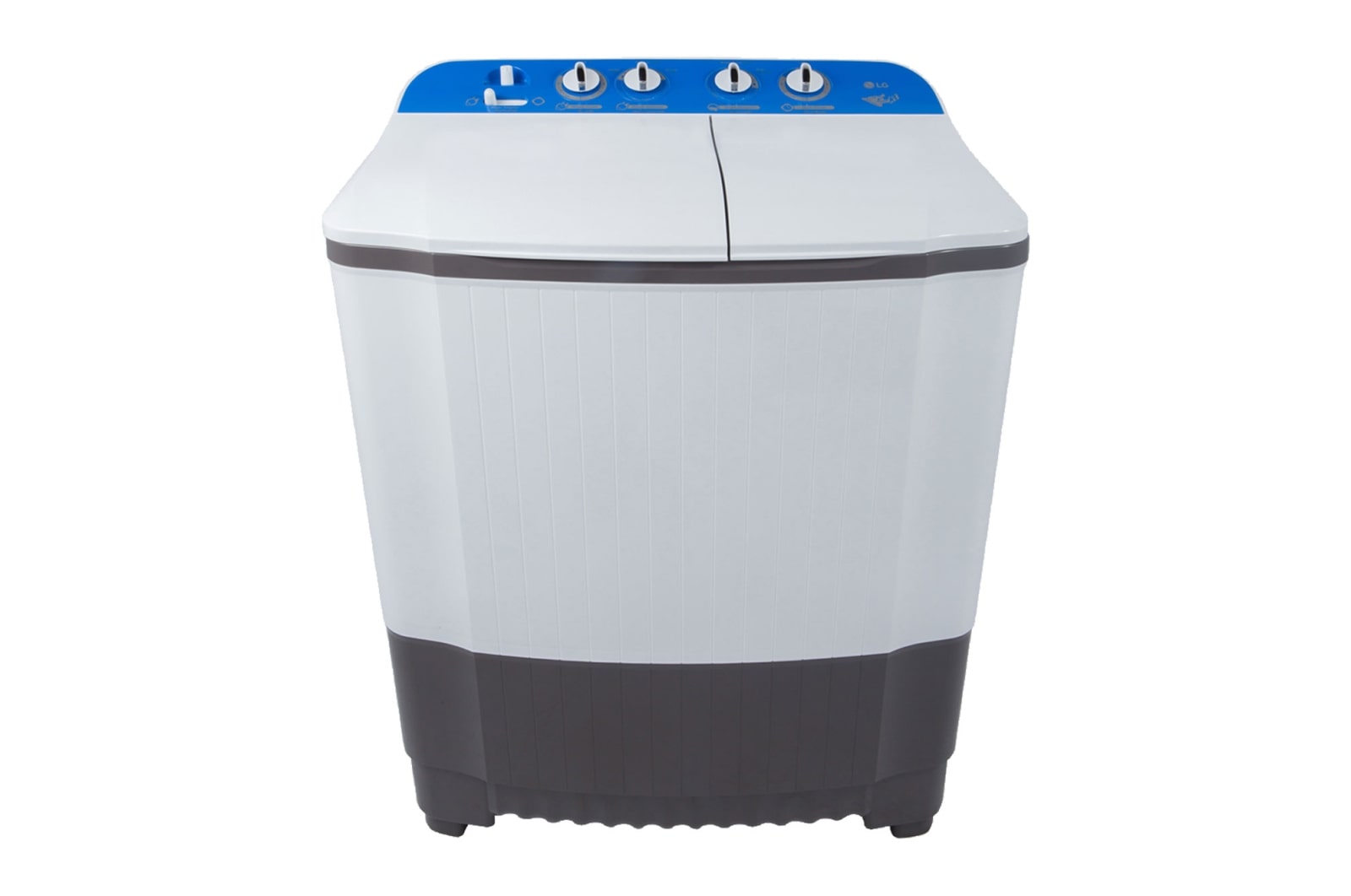 Front view of Mesin Cuci LG 6kg, Dua Tabung P605N