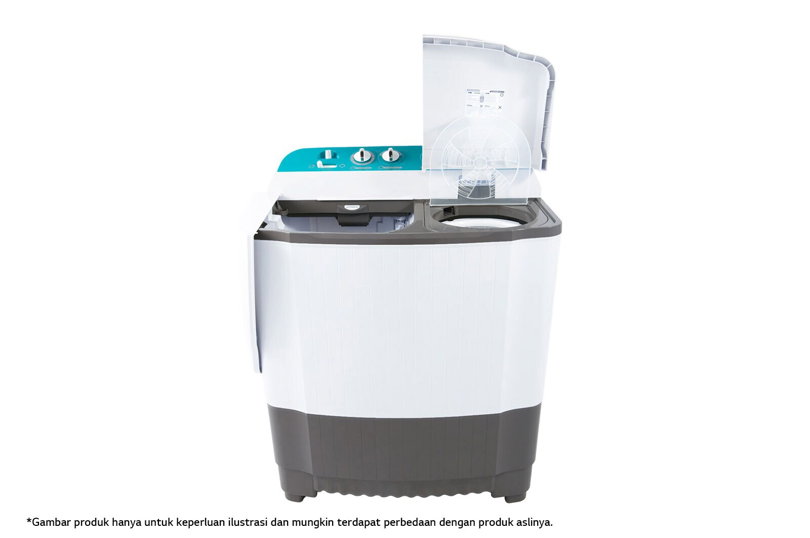 LG Mesin Cuci LG 7kg, 2 Tabung, P700N