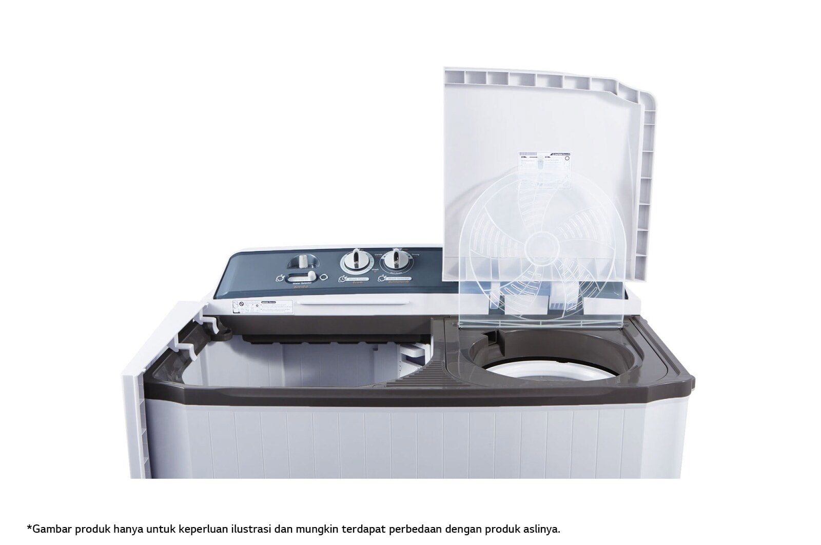 LG Mesin Cuci LG 8kg, 2 Tabung, P800N