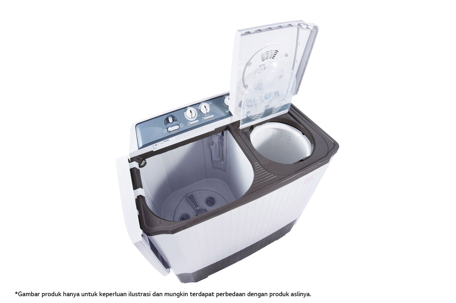 LG Mesin Cuci LG 8kg, 2 Tabung, P800N