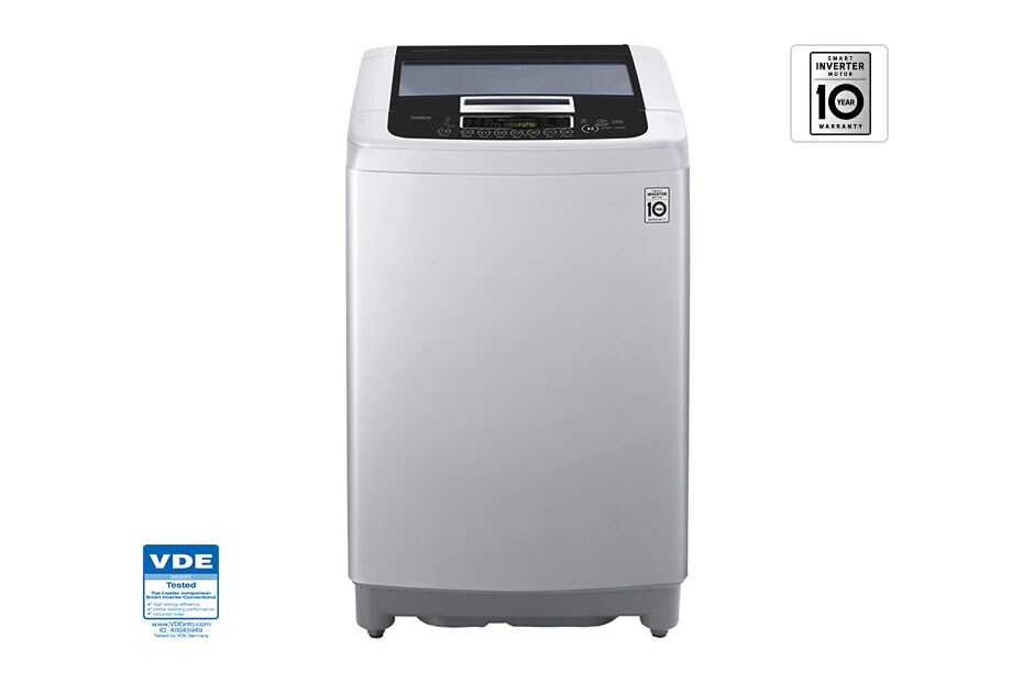 LG Mesin Cuci LG 7kg, Top Loading - Smart Inverter dengan Smart Diagnosis™, T2107VSPM1