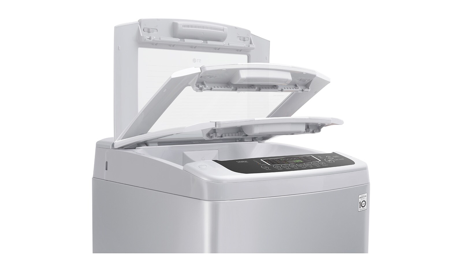 LG Mesin Cuci LG 7kg, Top Loading - Smart Inverter dengan Smart Diagnosis™, T2107VSPM1