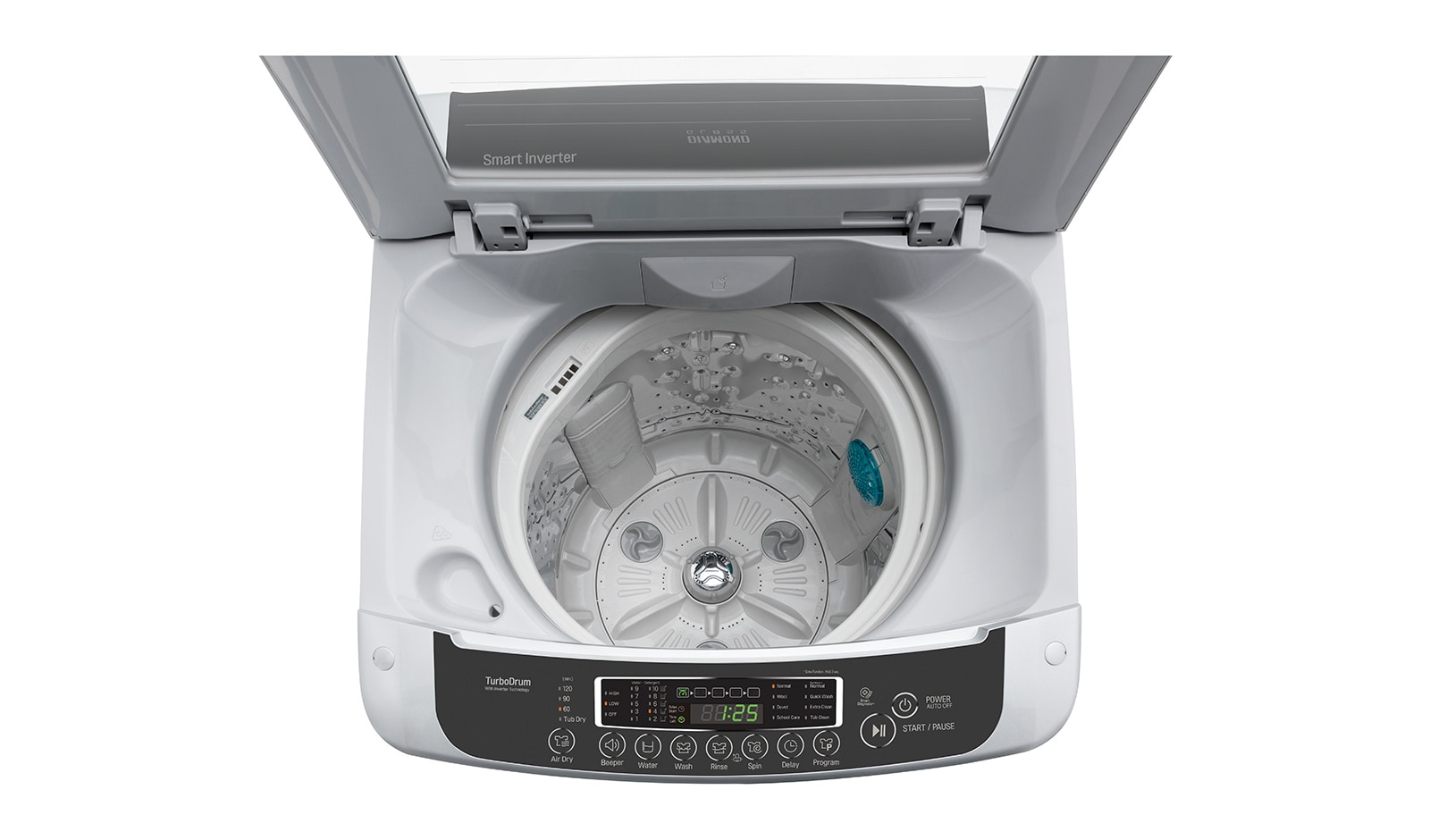LG Mesin Cuci LG 7kg, Top Loading - Hemat Listrik dengan Smart Inverter, T2107VSPM