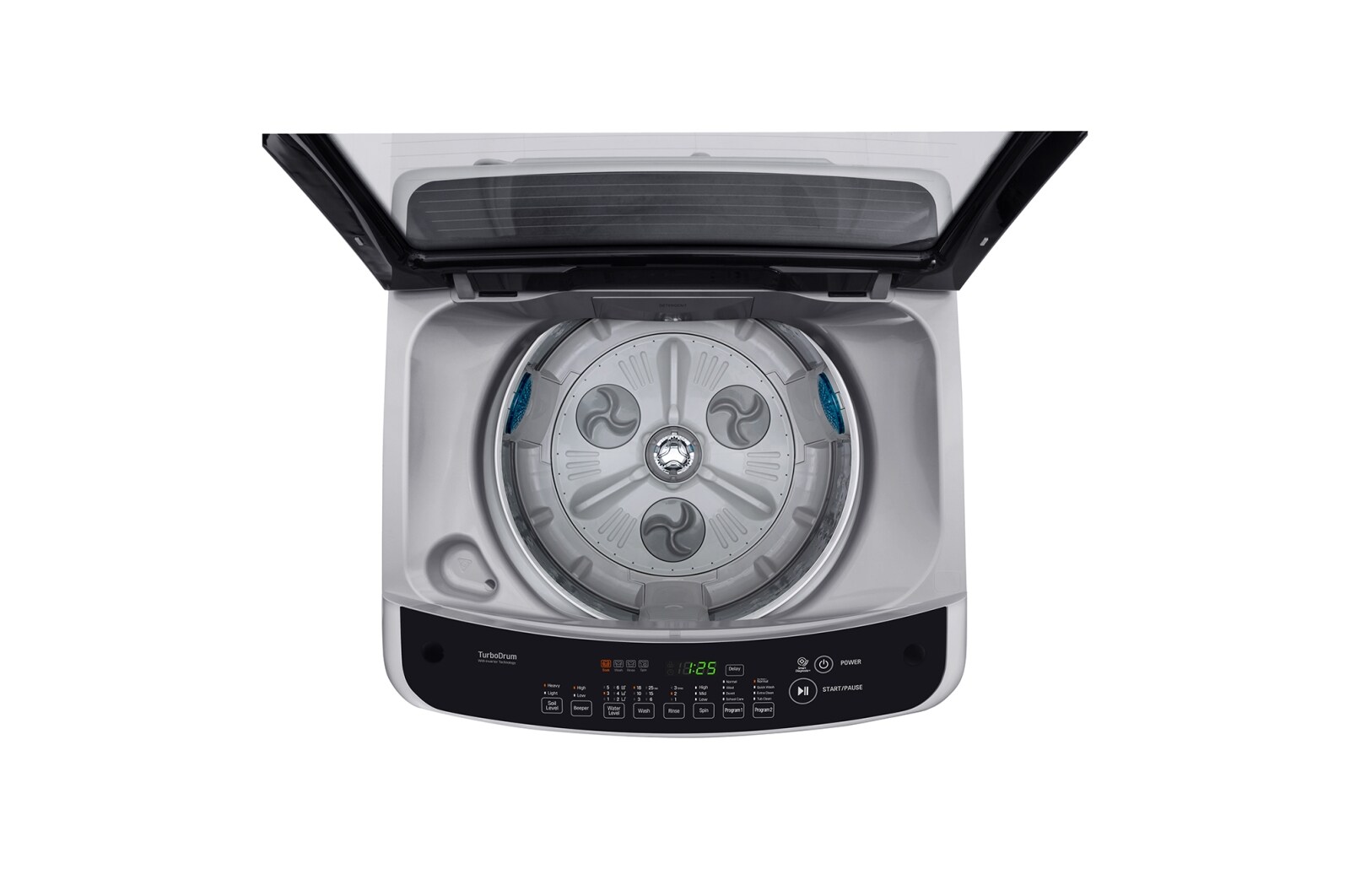 LG Mesin Cuci LG 8kg, Top Loading - Hemat Listrik dengan Smart Inverter, T2108VS2M