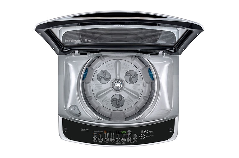 LG Mesin Cuci LG 8kg, Top Loading - Hemat Listrik dengan Smart Inverter, T2108VSAM