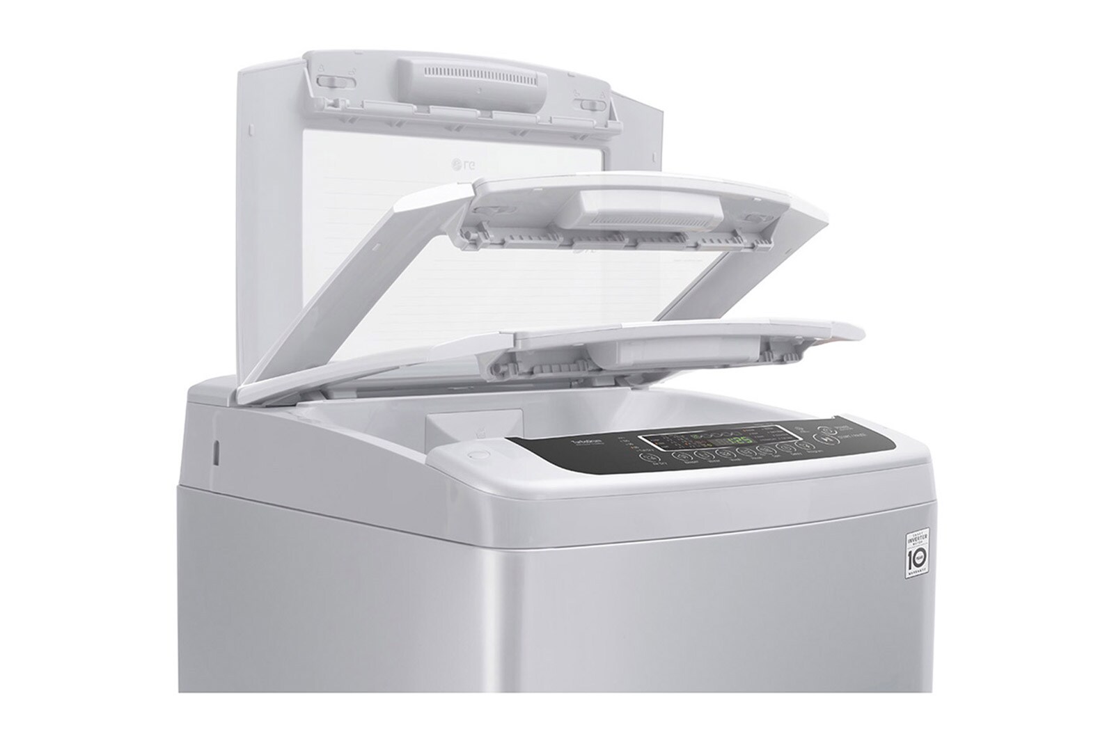LG Mesin Cuci LG 8kg, Top Loading - Smart Inverter dengan Side Waterfall, T2108VSPM