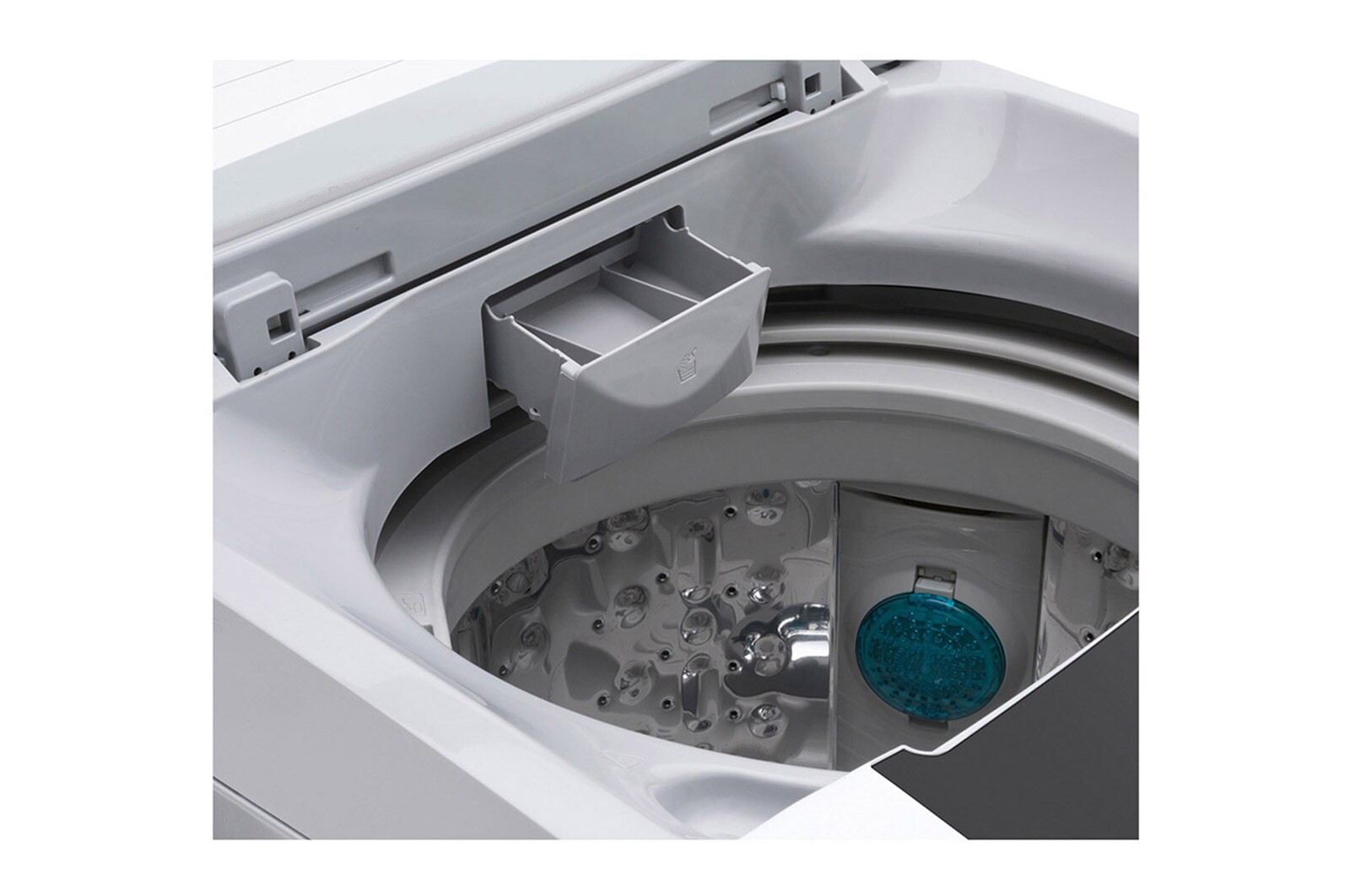 LG Mesin Cuci LG 8kg, Top Loading - Smart Inverter dengan Side Waterfall, T2108VSPM