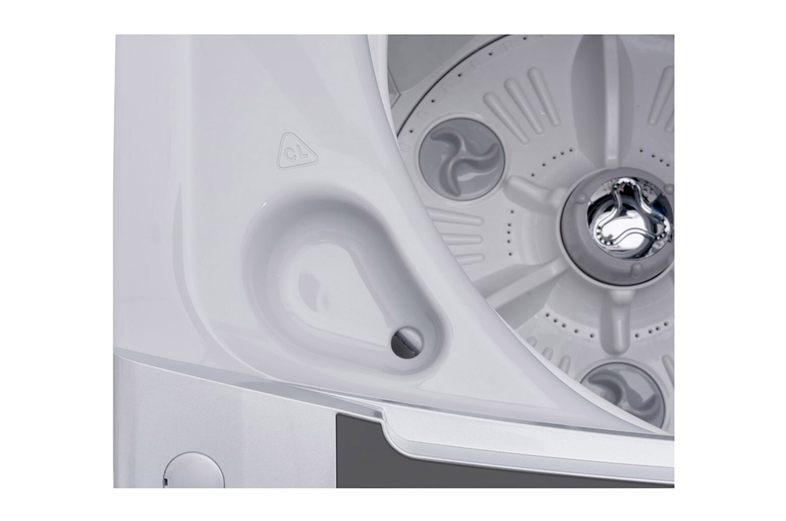 LG Mesin Cuci LG 8kg, Top Loading - Smart Inverter dengan Side Waterfall, T2108VSPM