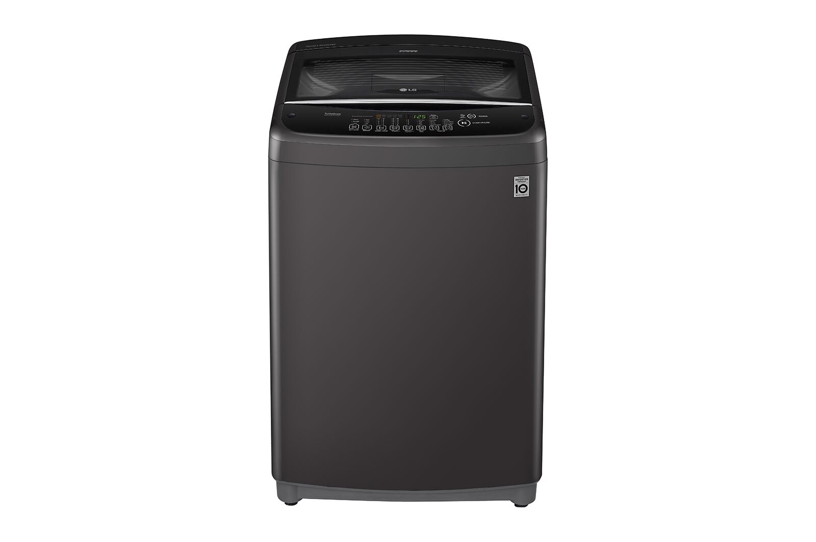 Mesin Cuci LG 9kg, Top Loading – Smart Inverter dengan Smart Motion, Smart Diagnosis™ T2109VSAB tampak depan