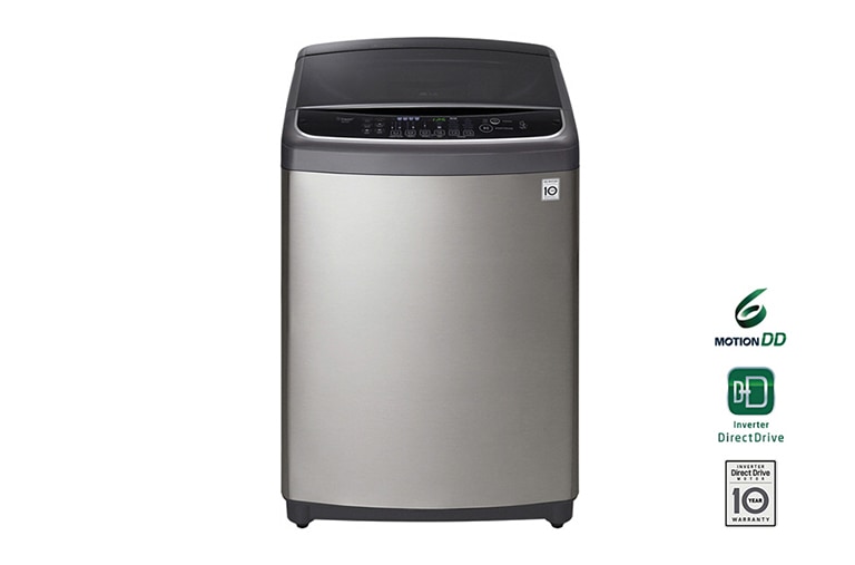 Mesin Cuci LG 21kg, Top Loading - Kapasitas Besar dengan Warm Wash T2721SSAV tampak depan