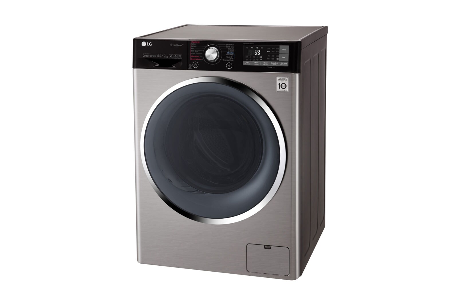 LG Mesin Cuci LG Front Loading, Wash 10.5kg/ Dry 7kg  Steam & 6 Motion - ThinQ™ dengan WiFi, TWC1450H1V