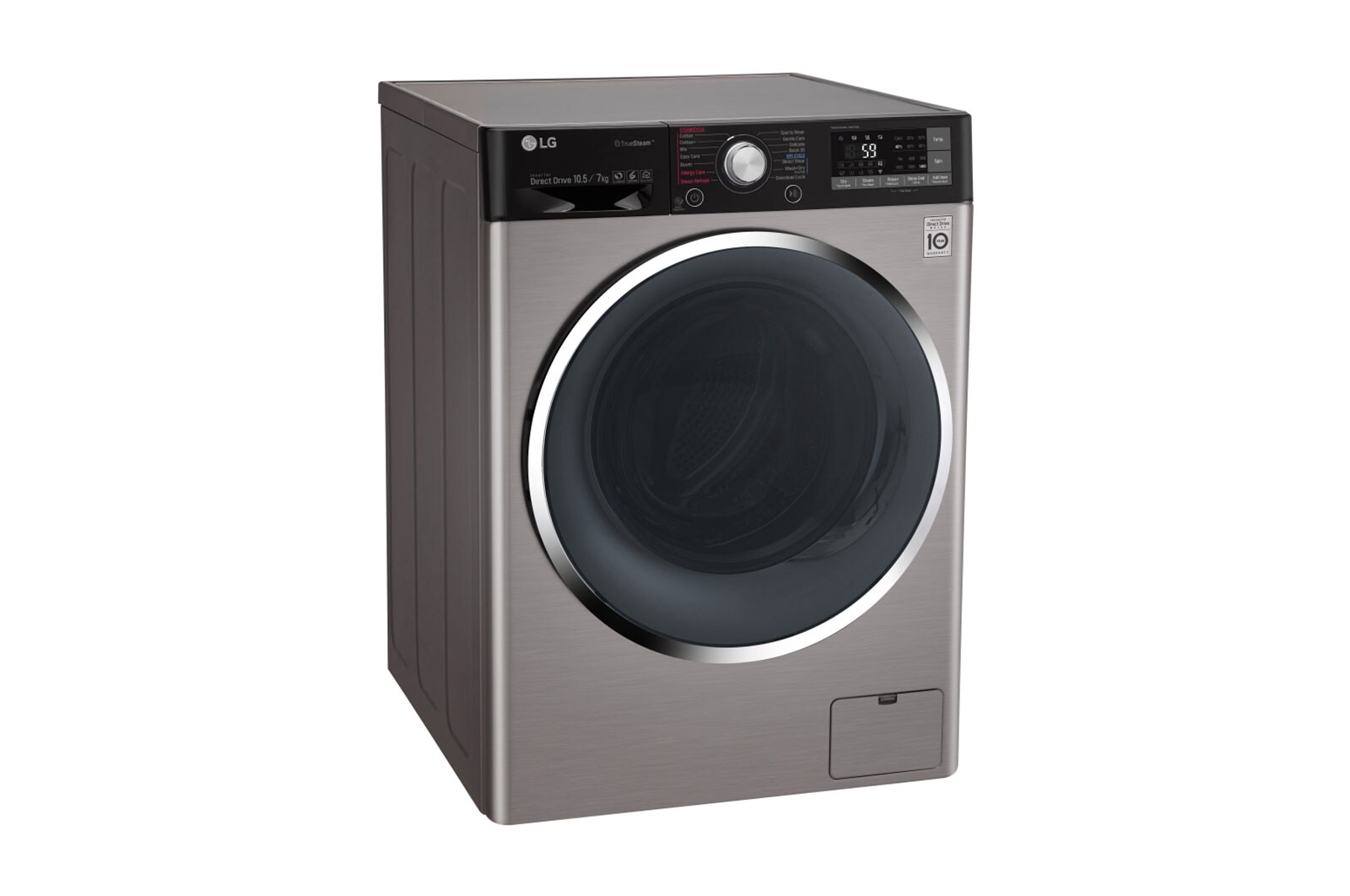 LG Mesin Cuci LG Front Loading, Wash 10.5kg/ Dry 7kg  Steam & 6 Motion - ThinQ™ dengan WiFi, TWC1450H1V