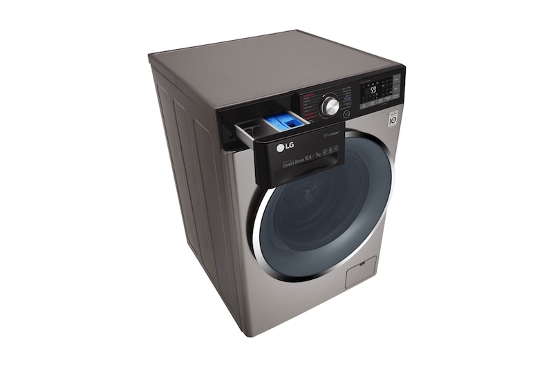 LG Mesin Cuci LG Front Loading, Wash 10.5kg/ Dry 7kg Steam & 6 Motion - ThinQ™ dengan WiFi, TWC1450H1V