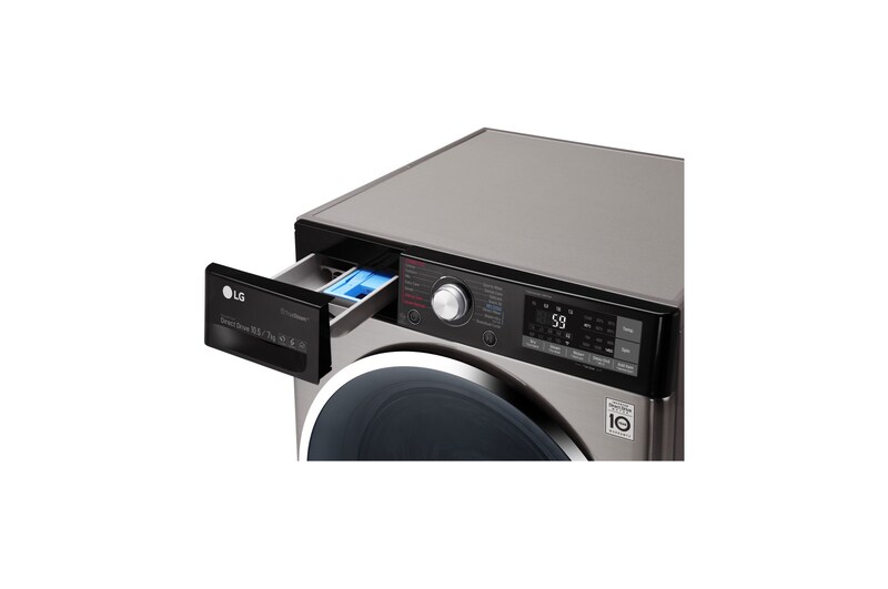LG Mesin Cuci LG Front Loading, Wash 10.5kg/ Dry 7kg Steam & 6 Motion - ThinQ™ dengan WiFi, TWC1450H1V