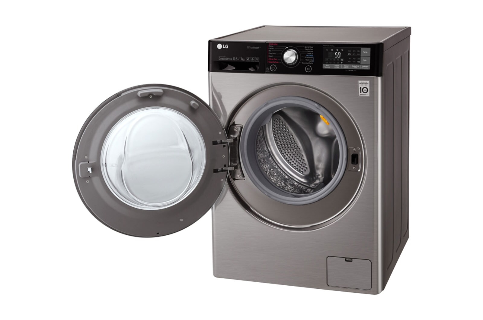 LG Mesin Cuci LG Front Loading, Wash 10.5kg/ Dry 7kg  Steam & 6 Motion - ThinQ™ dengan WiFi, TWC1450H1V