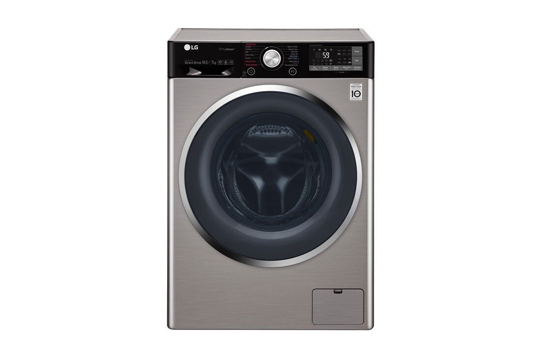 LG Mesin Cuci LG Front Loading, Wash 10.5kg/ Dry 7kg  Steam & 6 Motion - ThinQ™ dengan WiFi, TWC1450H1V