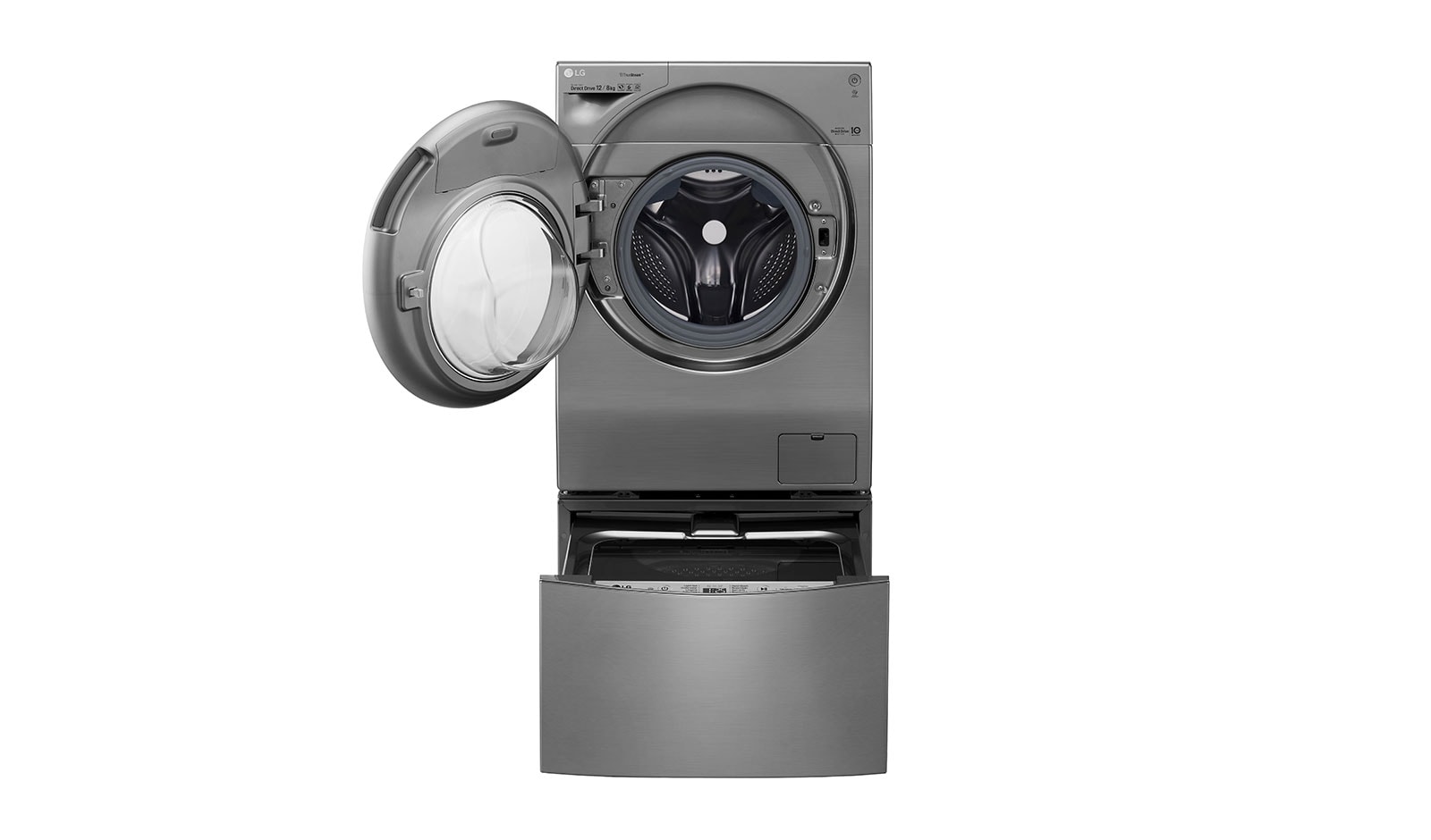 LG Mesin Cuci LG TWINWash™ 12kg / 2kg - Cuci Dua Muatan Sekaligus, FG1612H2V_TG2402NTWV