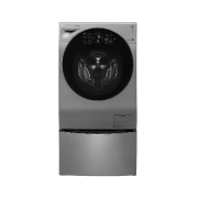Front view of Mesin Cuci LG TWINWash™ 12kg / 2kg - Cuci Dua Muatan Sekaligus FG1612H2V_TG2402NTWV