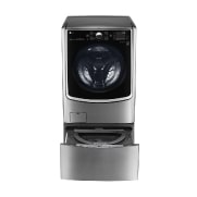 Front view of Mesin Cuci LG TWINWash™ 21kg / 3.5kg - Cuci Dua Muatan Sekaligus F2721STWV_T2735NTWV