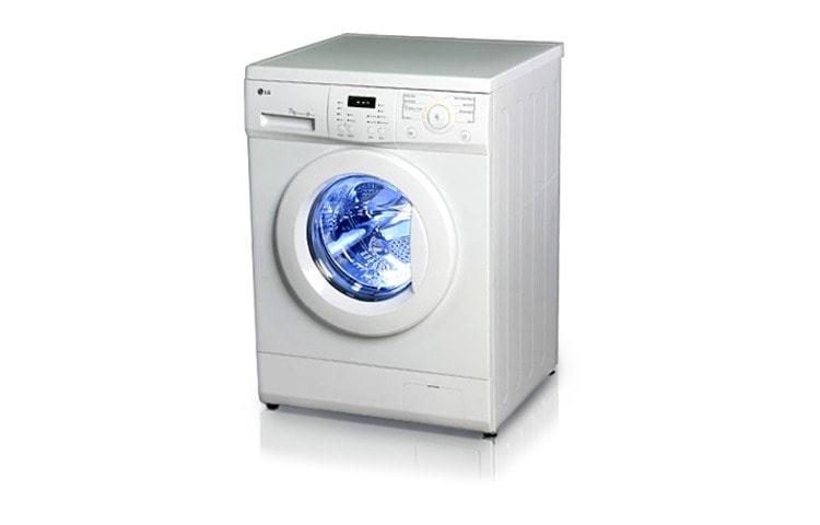 7 kg LG Front Loader with Auto Balancing support. WD-K8070TP tampak depan
