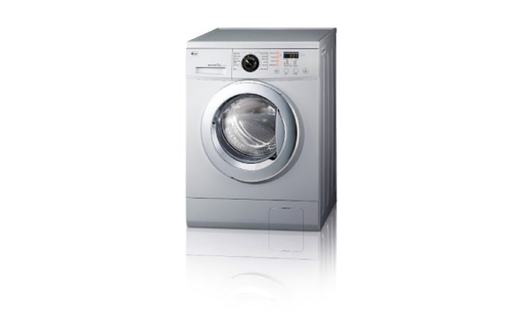 Front view of 7.5 kg LG Front Loader with Inverter Direct Drive LG WD-M1275TD
