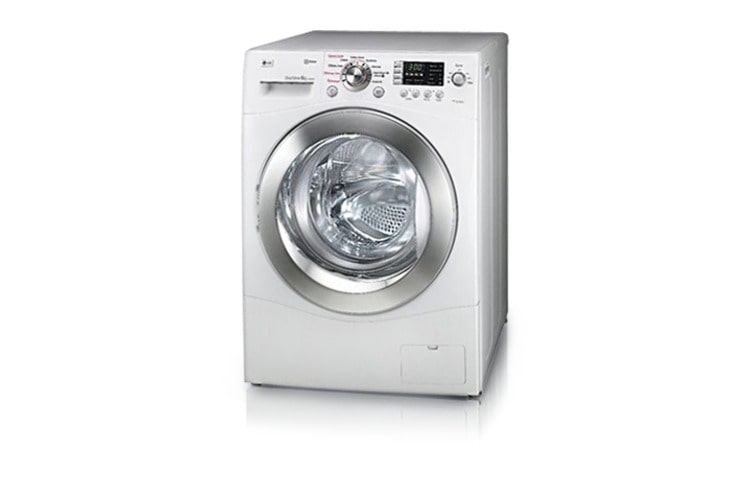 8 kg LG Front Loader with Inverter Direct Drive LG WD-P1285FD tampak depan