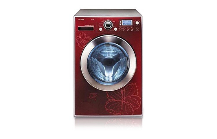 Front view of LG Front Loader with Steam Inverter Direct Drive WD-T1213MRD