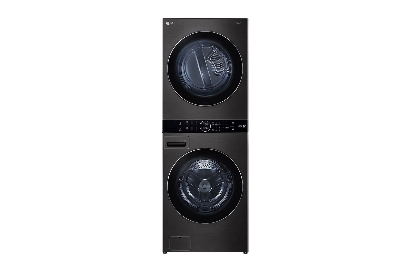 Tampak depan LG WashTower™ 21kg/17kg(WT2117NHB)