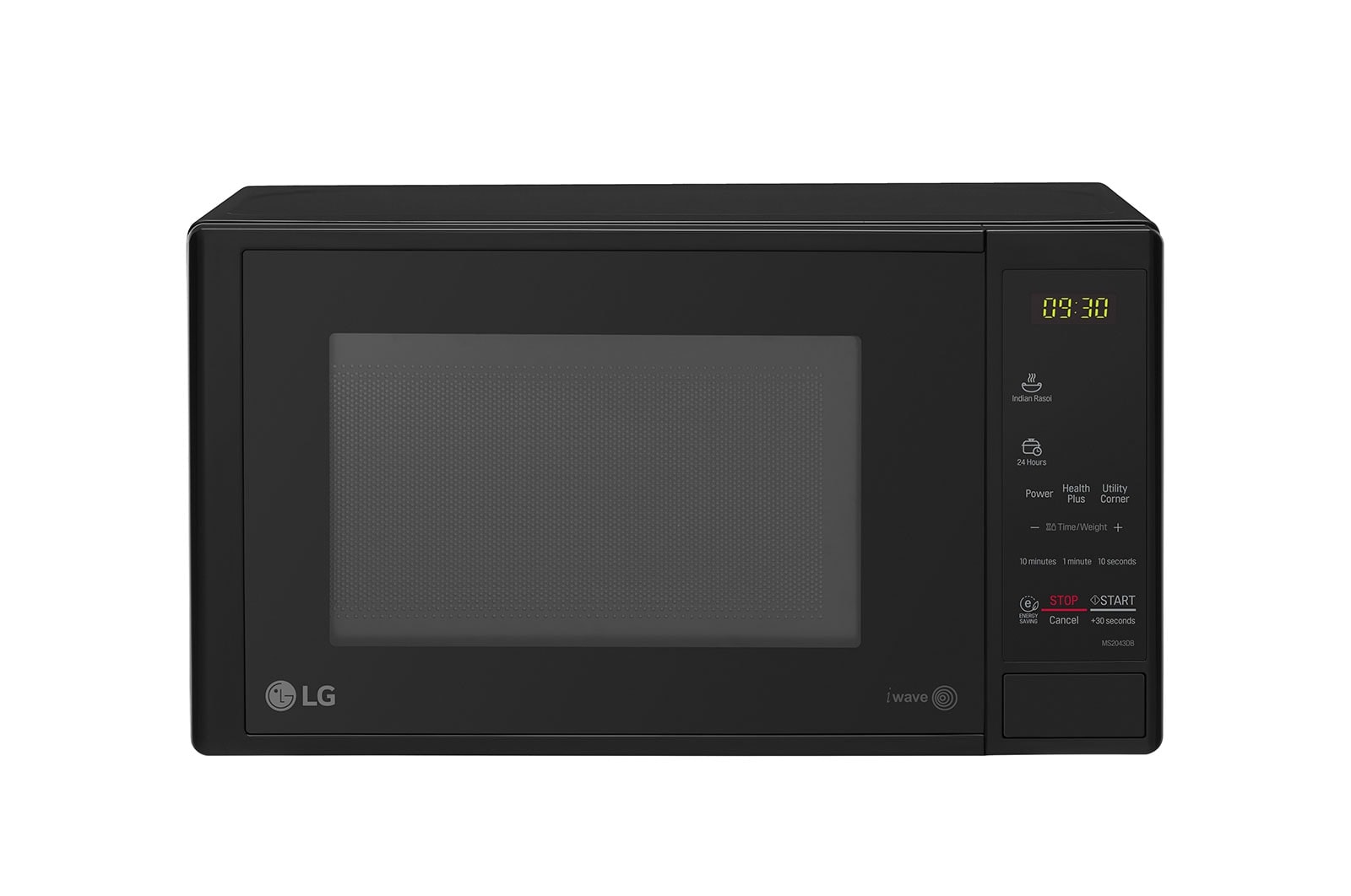LG Microwave Solo dengan i-wave technology pemanasan dan defrosting merata kapasitas 20 Liter - Hitam, MS2042DB