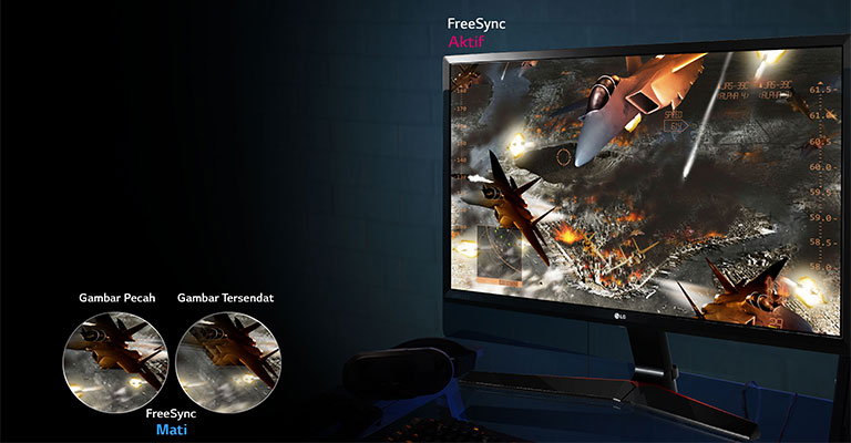 Gerakan Game Lancar : Teknologi AMD FreeSync™<br>1