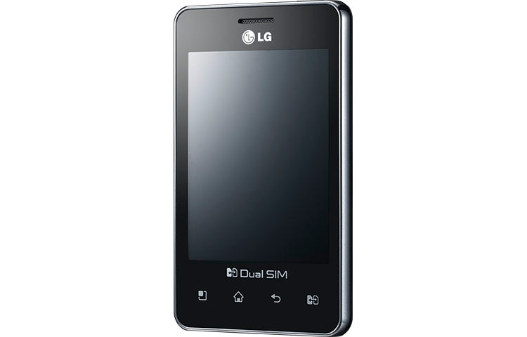 LG Optimus L3 Dual. Sekarang Anda bisa beraktivitas dengan nyaman dan gaya karena ponsel LG Optimus L3 Dual tidak hanya pas digenggaman, tapi juga serasi dengan pakaian apapun yang kamu kenakan., E405
