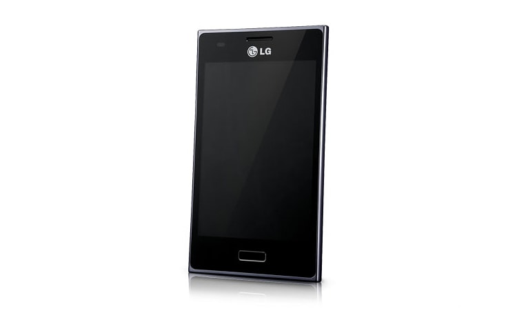 LG Optimus L5. Anda dapat melihat segala sesuatu yang anda sukai dengan tampilan 4.0” yang luas. Layar yang lebih besar memberikan mata Anda ruang lebih luas untuk melihat sehingga membaca menjadi lebih nyaman., E612