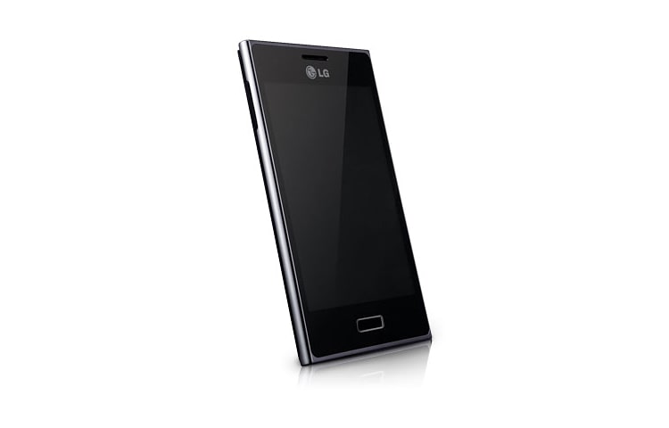 LG Optimus L5. Anda dapat melihat segala sesuatu yang anda sukai dengan tampilan 4.0” yang luas. Layar yang lebih besar memberikan mata Anda ruang lebih luas untuk melihat sehingga membaca menjadi lebih nyaman., E612