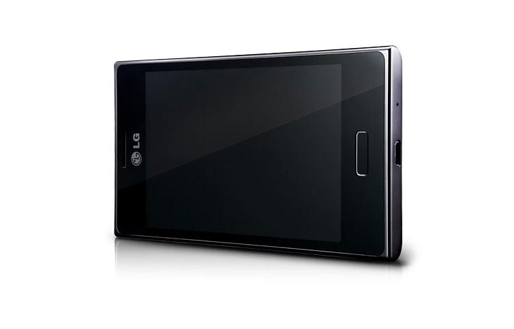 LG Optimus L5. Anda dapat melihat segala sesuatu yang anda sukai dengan tampilan 4.0” yang luas. Layar yang lebih besar memberikan mata Anda ruang lebih luas untuk melihat sehingga membaca menjadi lebih nyaman., E612